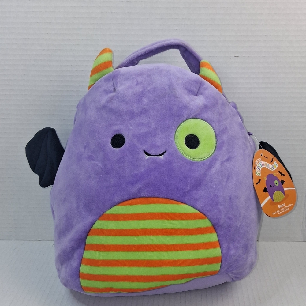 Squishmellows Blaze Monster 10" Soft Plush Halloween Treat Bucket